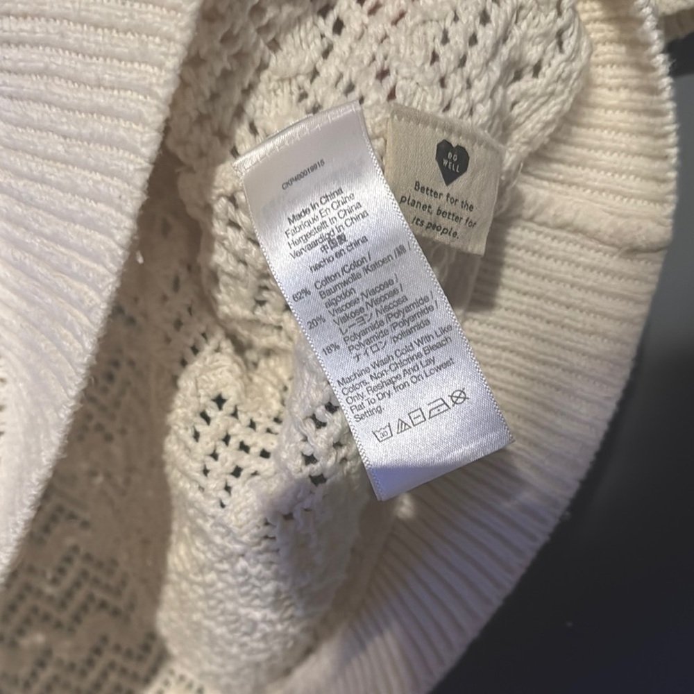Madewell Cream Knit Blouse - Picture 7 of 8